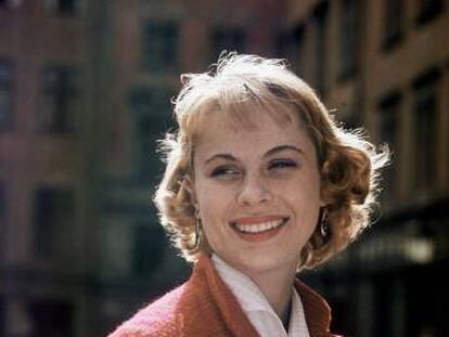 La actriz sueca Bibi Andersson, en 1963.