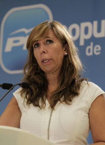 La presidenta del PP en Cataluña Alicia Sánchez-Camacho.