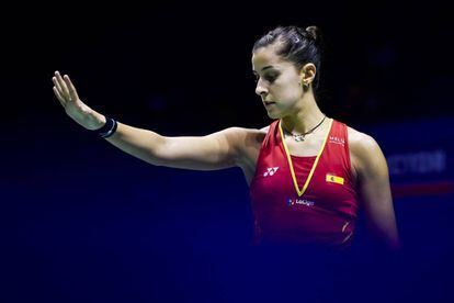 Carolina Marín, en el Abierto de China.