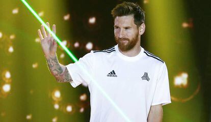 El delantero argentino de Barcelona Leo Messi.