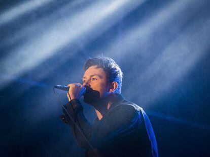 Damon Albarn en una actuacion de Blur en el Festival Primavera Sound.