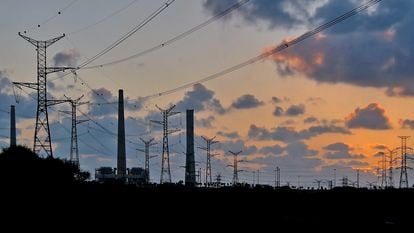 Redes de transmisión eléctrica de Avangrid, en una imagen facilitada por la empresa.