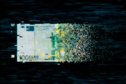 El euro digital se alojará en un monedero virtual con el que se podrán efectuar las mismas transacciones que se realizan con las monedas y los billetes.