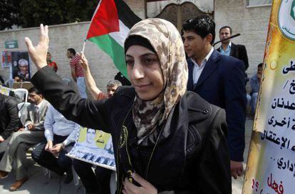 La activista palestina Hana Shalabi.