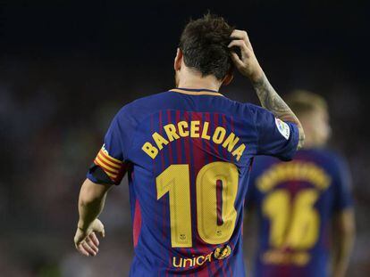 Leo Messi, en un momento del partido entre el FC Barcelona y el Betis de la primera jornada de Liga