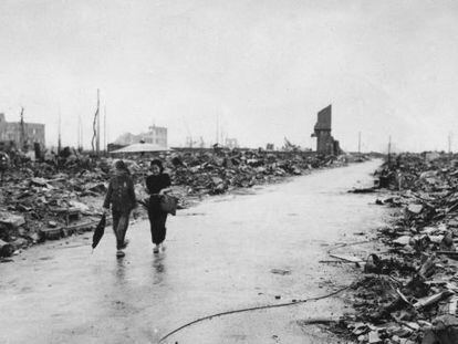 Imagen tomada el 8 de septiembre de 1945 de lo que quedaba de Hiroshima.