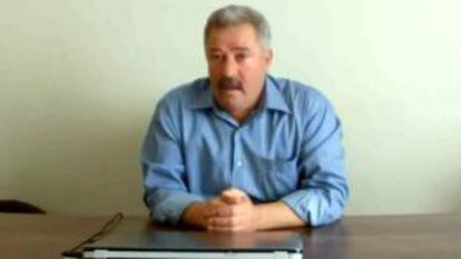 Captura del vídeo en el que el fiscal Houchan dimite.