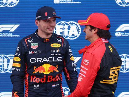Verstappen, junto a Sainz, primero y segundo en la clasificación del GP de España.