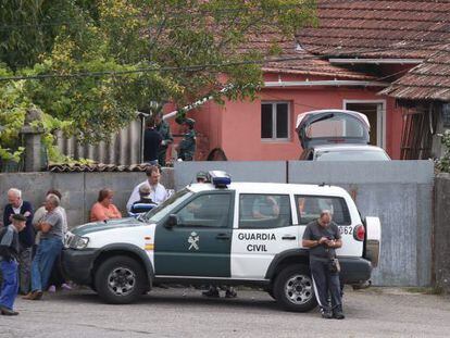 Domicilio en el que resid&iacute;a la pareja fallecida en Barro (Pontevedra).