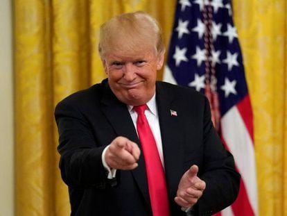 El presidente Donald Trump, durante un evento en la Casa Blanca