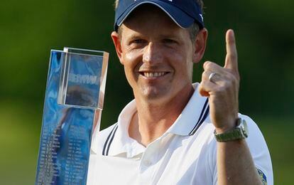 Luke Donald tras ganar el BMW PGA Championship.