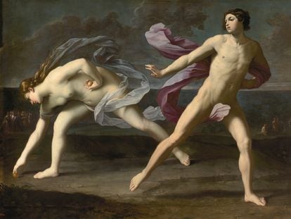 'Hipómenes y Atalanta' (1618-1619), de Guido Reni, una de las obras incluidas en la exposición, perteneciente a la colección del Museo del Prado.