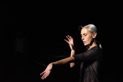 Anne Teresa de Keersmaeker, en un momento de su coreografía.