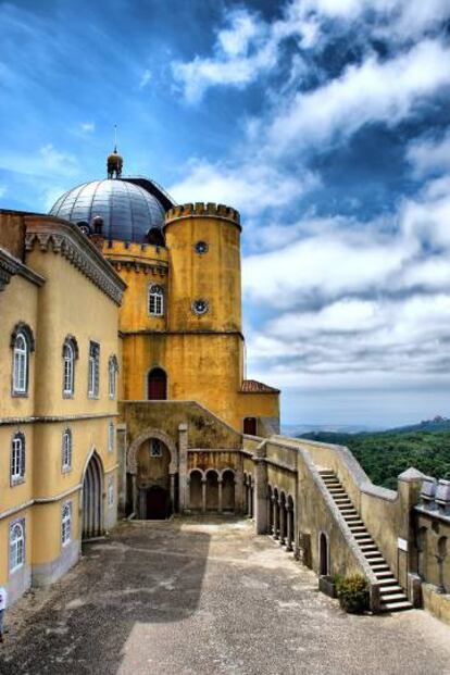 Palacio da Pena en Sintra, una de las principales residencias de la familia real portuguesa durante el siglo XIX.