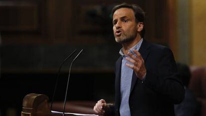 Jaume Asens, durante la sesión de investidura.