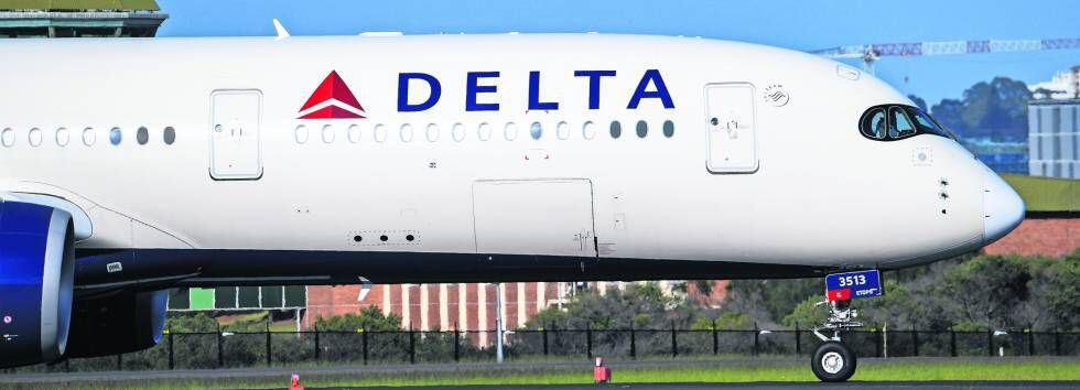 Un avión de la aerolínea Delta.