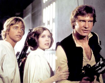 Una imagen de 'Star Wars', donde María Luisa Solá dobló a Carrie Fisher como princesa Leia.