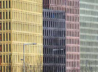 Edificios de la Ciudad de la Justicia, construidos en los solares que ocupaban los cuarteles de Lepanto.