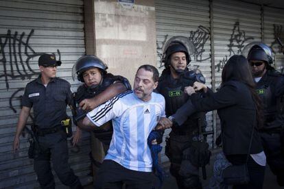 Una persona es detenida en R&iacute;o de Janeiro el d&iacute;a de la final del Mundial
