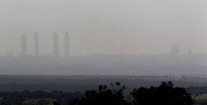 Contaminación en Madrid el pasado 9 de abril.