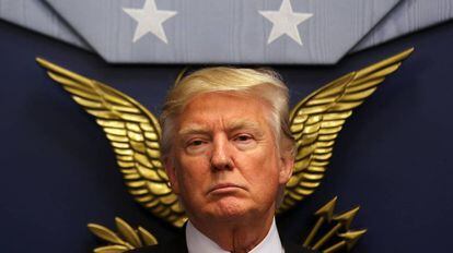 Donald Trump en el Pentágono el pasado 27 de enero.