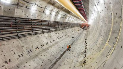 Túnel de la SR-99 bajo la ciudad de Seattle (EE UU).