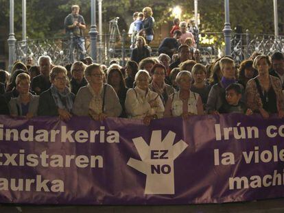 Concentraci&oacute;n en Ir&uacute;n contra la violencia machista el 2 de noviembre de 2017.