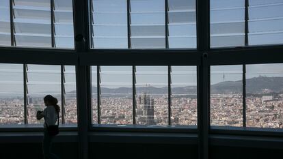 El nuevo mirador de la torre Glòries de Barcelona, que abre este jueves al público.