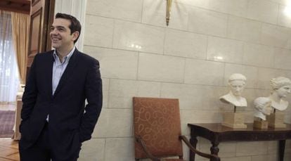 El primer ministro griego, Alexis Tsipras, este viernes en Atenas.