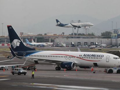 Pistas del Aeropuerto Internacional de Ciudad de M&eacute;xico.