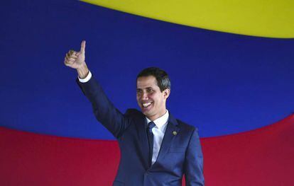 El presidente de la Asamblea Nacional de Venezuela, Juan Guaidó. 