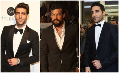 De izquierda a derecha: Jon Kortajarena, Mario Casas y Miguel Ángel Silvestre.