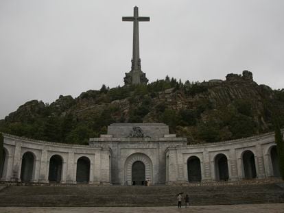 El Valle de Cuelgamuros, antes llamado Valle de los Caídos, en un día de lluvia de octubre de 2022.