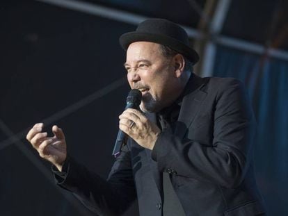 Rubén Blades, en un concierto en el Poble Espanyol en 2017.