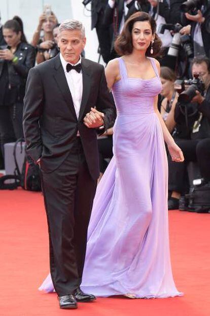 George y Amal Clooney en el Festival de Cine de Venecia el pasado septiembre.