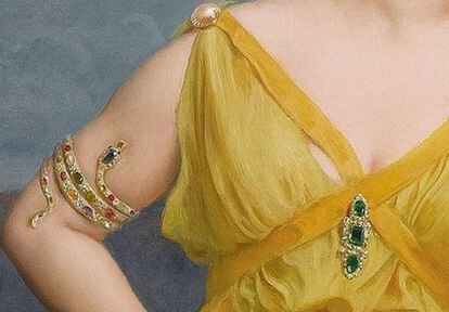 Detalle del cuadro ‘Mrs. Charles Kettlewell’, de Frederick Goodall, publicado en el Instagram de Art Garments.