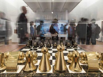 Una exposición de ajedrez.