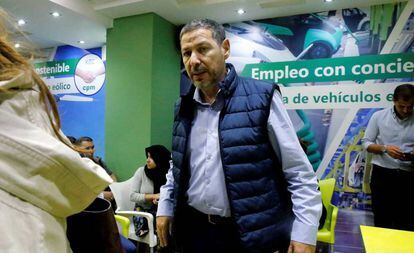 El presidente de Coalición por Melilla (CPM), Mustafa Aberchán, el pasado martes en la sede del partido.