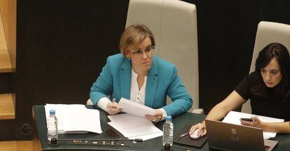 La portavoz del grupo municipal socialista Purificación Causapié