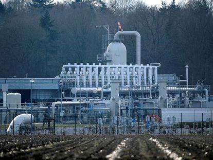 El depósito de gas natural de Astora, en Rehden (Alemania), el mayor de Europa Occidental, a principios de 2022.