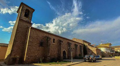 Església de Sant Sebastià i l'Ajuntament de Villapalacios, a Albacete”.
