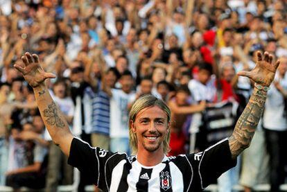 Guti, durante su presentación con el Besiktas.