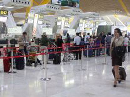 Aeropouerto Adolfo Suarez Barajas de Madrid.