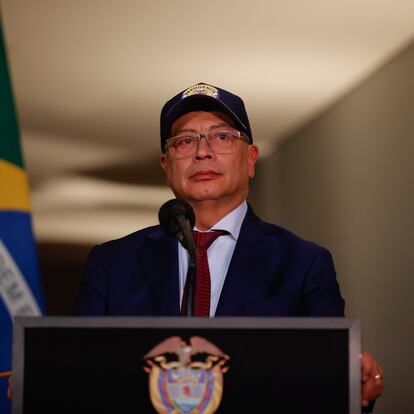 El presidente colombiano, Gustavo Petro, en Bogotá, este 16 de abril.
