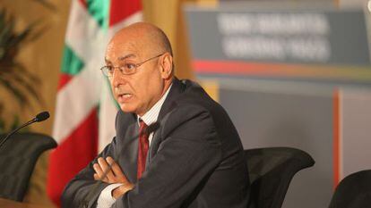 Rodolfo Ares, durante su comparecencia en Bilbao.