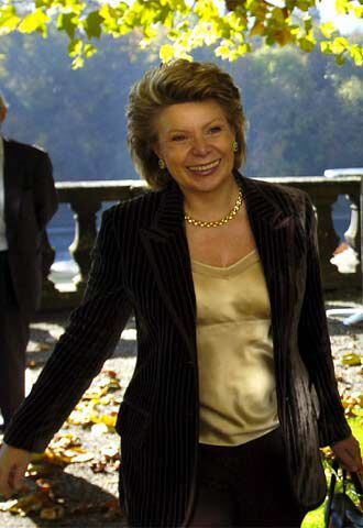 Viviane Reding, comisaria europea de información.