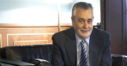 José Antonio Griñán, este miércoles tras la Conferencia de Presidentes autonómicos.