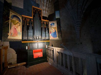 Órgano renacentistas de la iglesia de Santa María, en Garrovillas de Alconétar.