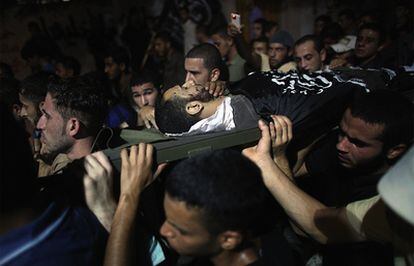 Entierro en Gaza de una de las víctimas de los últimos enfrentamientos