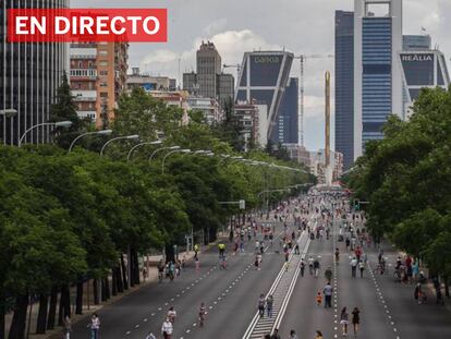 La castellana cerrada al tráfico